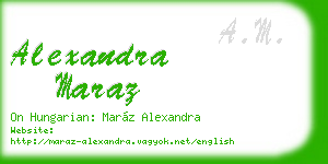 alexandra maraz business card